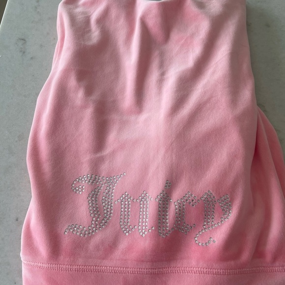 JUICY COUTURE POWDER PUFF VELOUR SET! Shorts and zip jacket! New! L - Picture 11 of 11